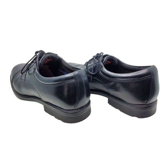 Mens Rockport Walkability Black Waterproof Leather Cap Toe Lace Up Shoes main image 7